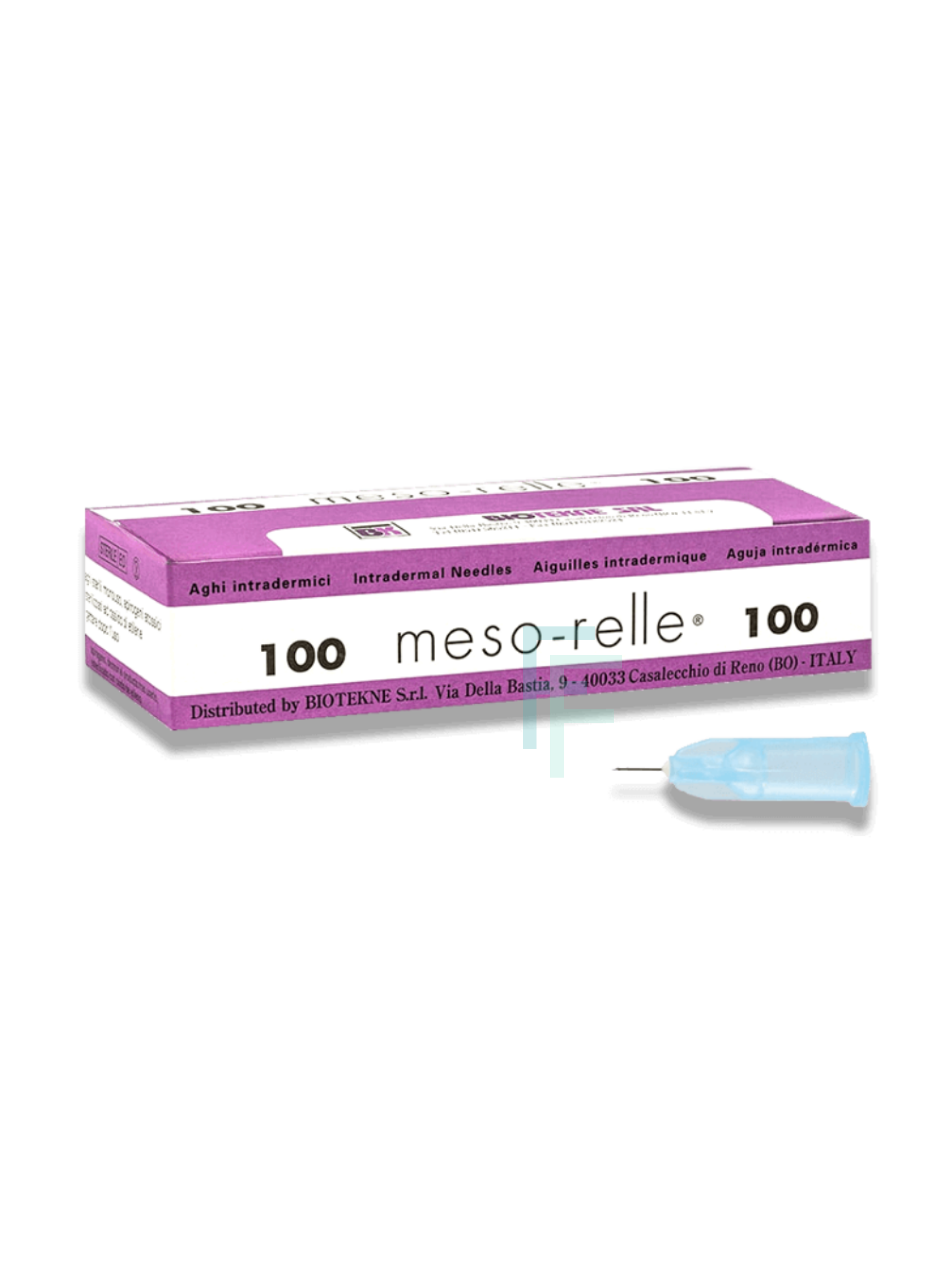 Meso-Relle Mesotherapy Needle Light Blue 31g 4mm (x20)